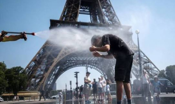 France swelters as heatwave continues ahead of bastille day