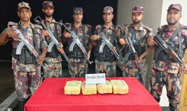 পঞ্চগড়ে আনুমানিক ৩৯  লাখ টাকার ভারতীয় ট্যাপেন্টাডল উদ্ধার