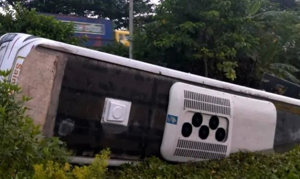 কুমিল্লায় মেডিকেল কলেজ শিক্ষার্থীদের বাস খাদে পড়ে আহত ২০