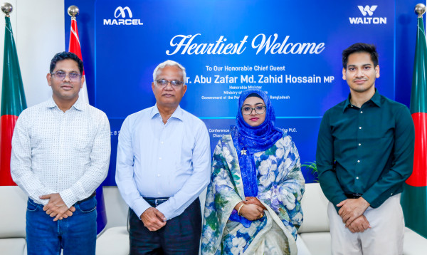 ওয়ালটন হেডকোয়ার্টার্স পরিদর্শন করলেন সমাজকল্যাণ মন্ত্রী অধ্যাপক ডা. এ জেড এম জাহিদ হোসেন