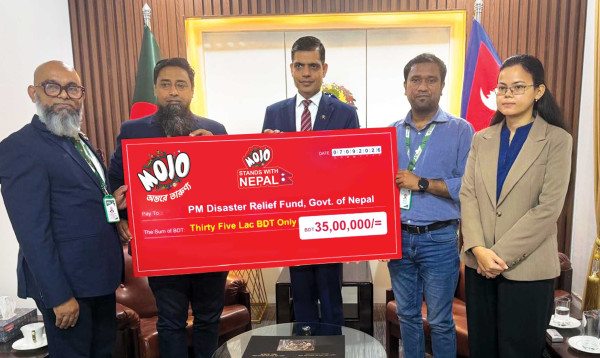 নেপালে ক্ষতিগ্রস্তদের পাশে মোজো, ৩৫ লাখ টাকার মানবিক সহায়তা