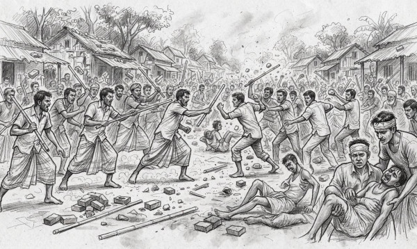 গোপালগঞ্জের কাশিয়ানীতে আধিপত্য বিস্তার নিয়ে দুই পক্ষের সংঘর্ষ, আহত ১৭