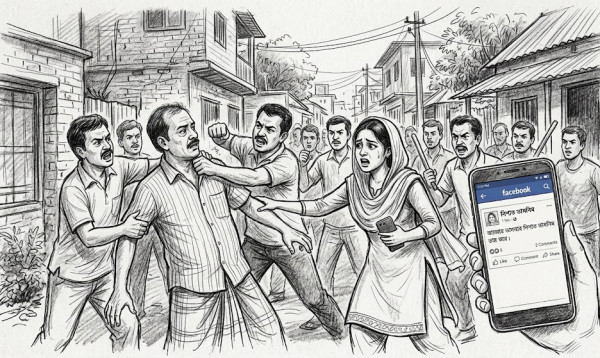 রাজবাড়ীতে মেয়ের ফেসবুক স্ট্যাটাসের জেরে বাবাকে হত্যার অভিযোগ
