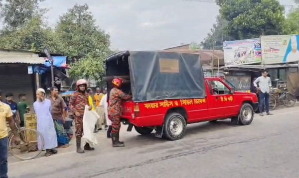 সিরাজগঞ্জে পাথরবোঝাই ট্রাকের ধাক্কায় সিএনজি চালক নিহত