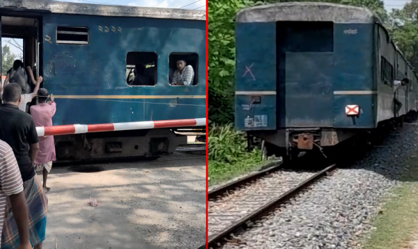 লালমনিরহাটের কালীগঞ্জে বগি ফেলে চলে গেল ট্রেনের ইঞ্জিন, মহাসড়কে ১ ঘণ্টা যানজট