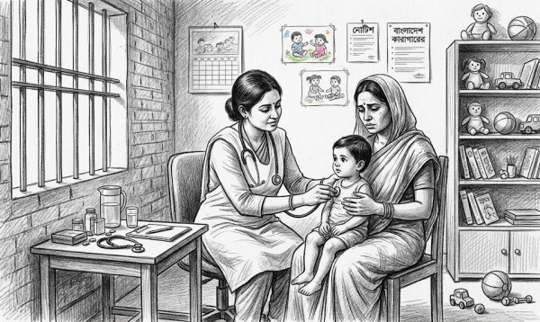 কারাগারে বন্দী মায়েদের সন্তানদের চিকিৎসায় থাকছে ২৪ ঘণ্টা ডাক্তার