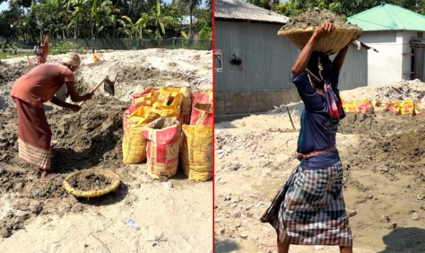 পাবনায় শিশুকে ধর্ষণের পর হত্যা, ধর্ষকের বাড়ি গুঁড়িয়ে দেয়ার পর এবার মাটি লুট