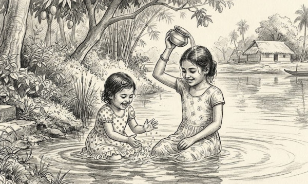 নোয়াখালীর সুবর্ণচরে গোসল করার সময় পুকুরের পানিতে ডুবে ২ বোনের মৃত্যু