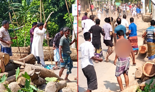 কিশোরগঞ্জে ২ চেয়ারম্যান প্রার্থীর সমর্থকদের মধ্যে সংঘর্ষ, আহত অন্তত ১৫