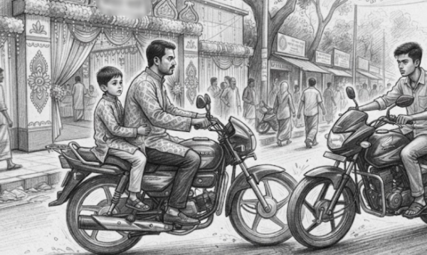নেত্রকোণায় মোটরসাইকেল দুর্ঘটনায় বাবা-ছেলের মৃত্যু